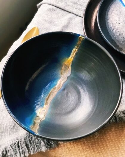 Dark Fusion Serving/Salad Bowl