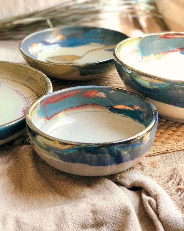 Abstract Dinner Abstract Blonde Dinner Set - Decobate