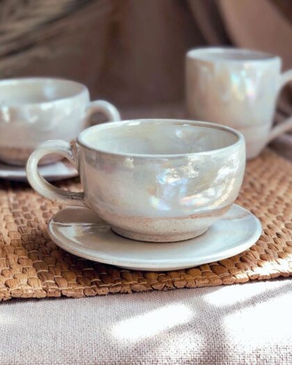 Pearl Oyster Cappuccino Cup