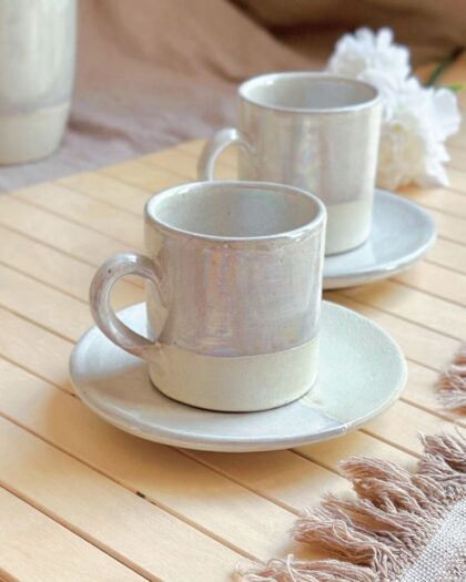 Pearl Oyster Coffee/Espresso Cup