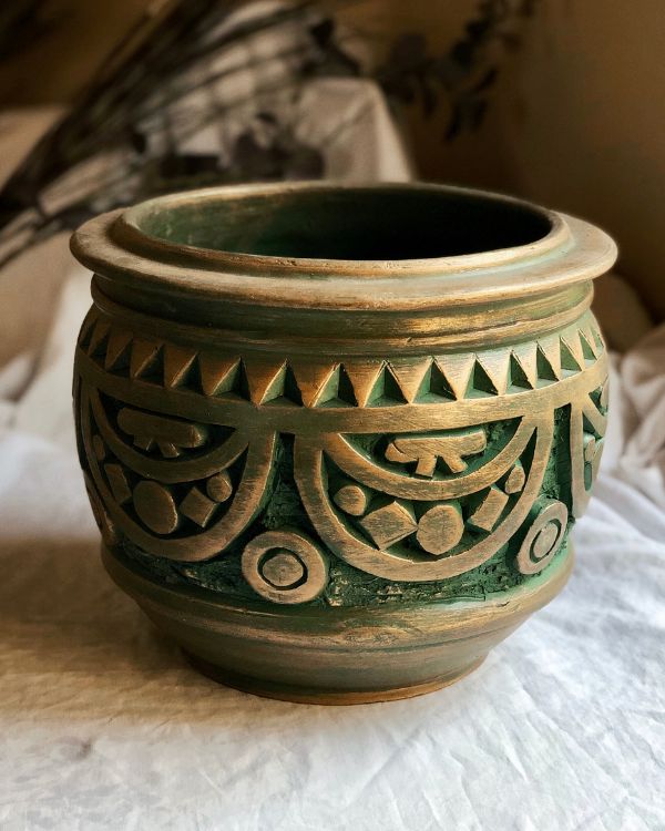 Green Oriental Plant Pot/Planter - DECOBATE