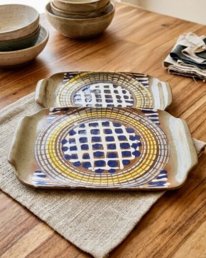 Earthy Artisan Ceramic Tray