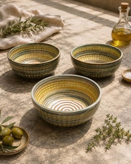 Earthy Artisan Salad/Cereal Bowls