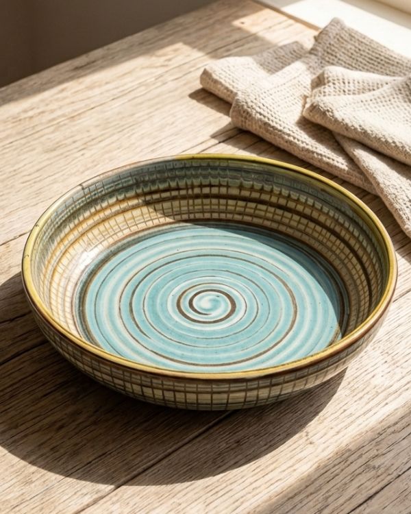 Earthy Spiral - Deep Serving Dish - Image 18
