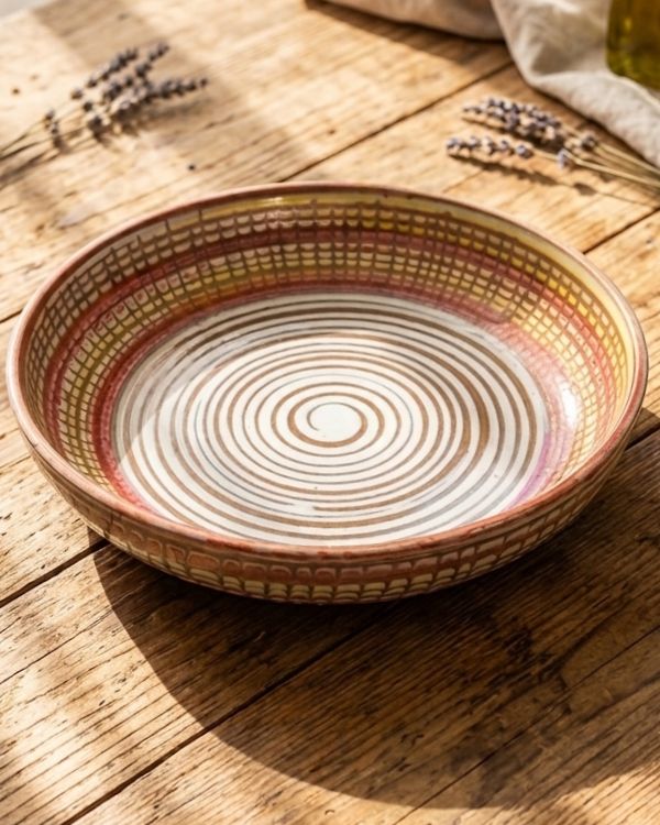 Earthy Spiral - Deep Serving Dish - Image 12