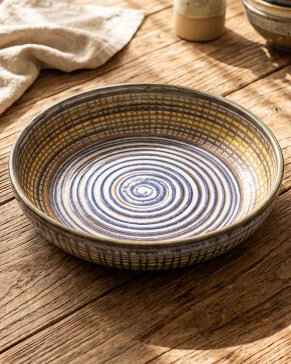 Earthy Spiral - Deep Serving Dish - Image 14