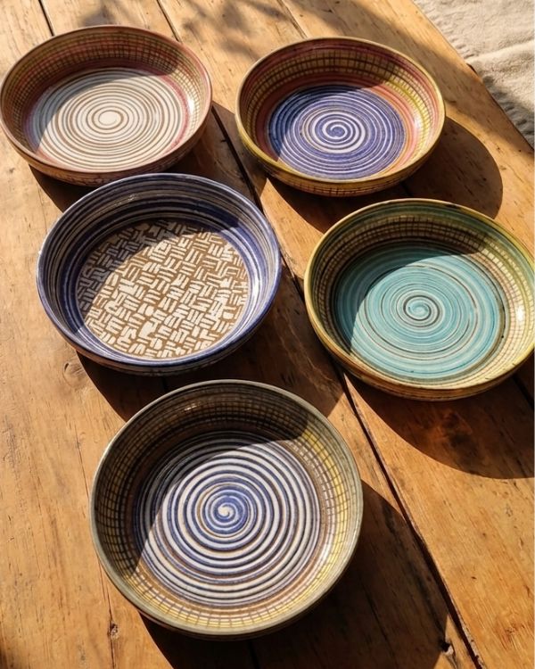 Earthy Spiral - Deep Serving Dish - Image 10