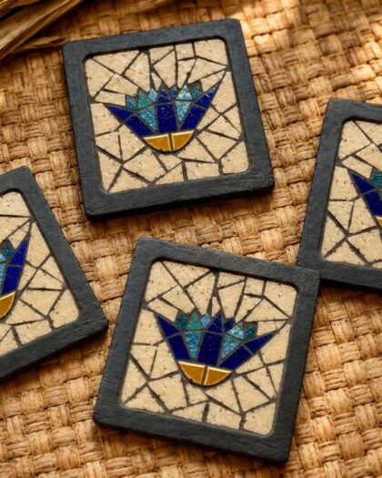 Lotus Mosaic Coaster