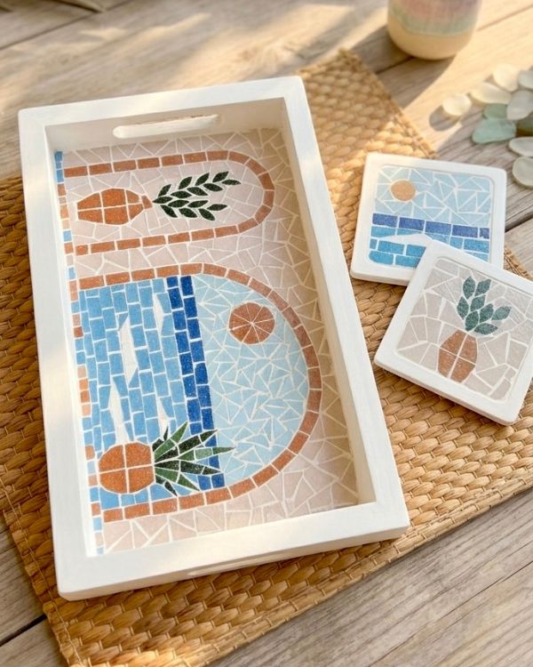 El Patio Mosaic Tray Set - Image 9