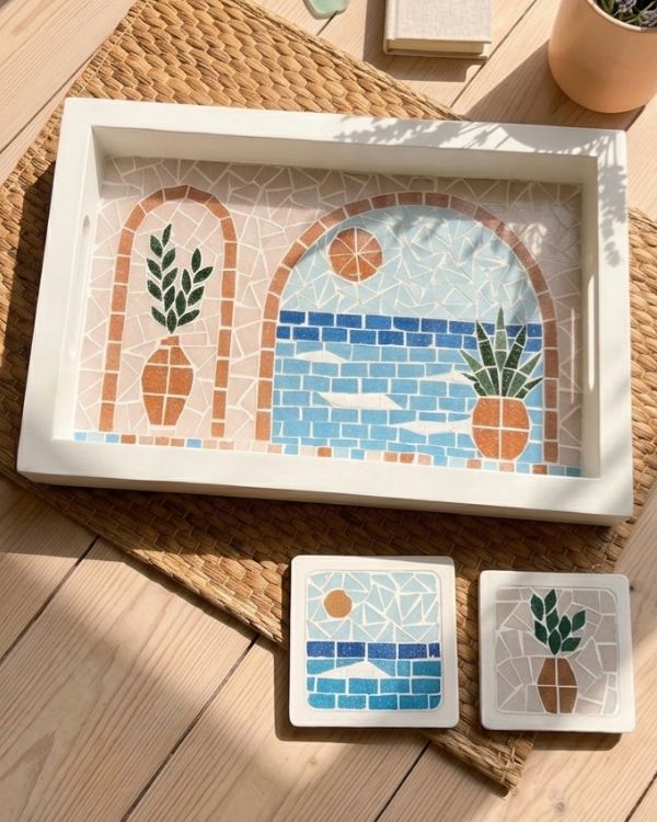 El Patio Mosaic Tray Set