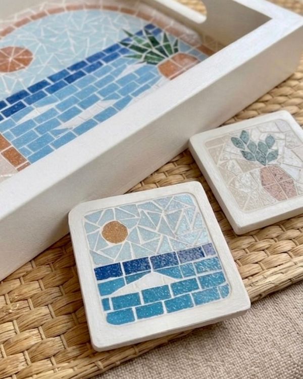 El Patio Mosaic Tray Set - Image 3