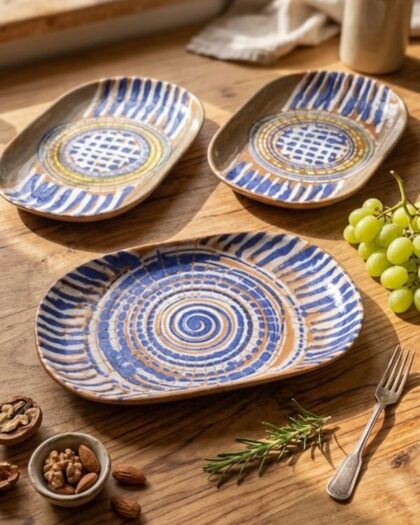 Earthy Artisan Serving Platters